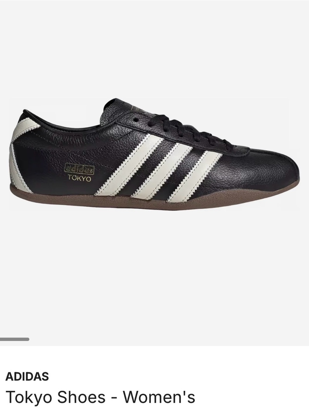 adidas Tokyo Leather Sneaker - Black & White